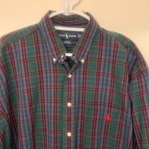 Ralph Lauren XL long-sleeved shirt, 100% cotton with heft, gorgeous!